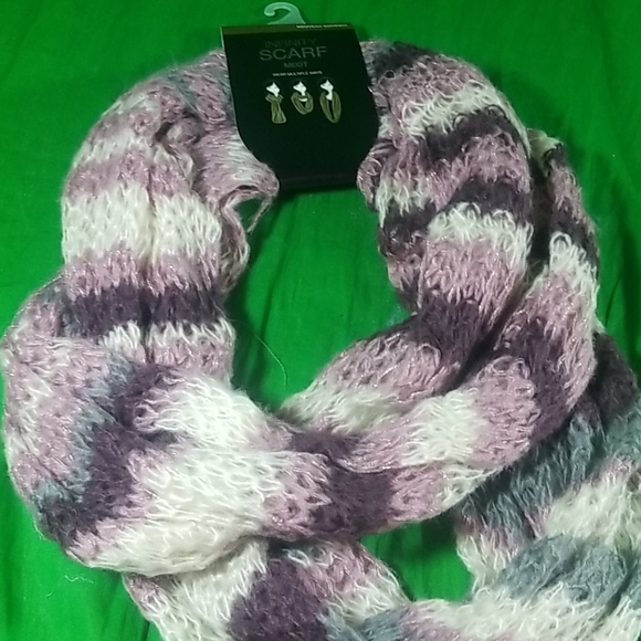 Mixit LILAS PINK / Purple Infinity Scarf - Picture 2 of 3